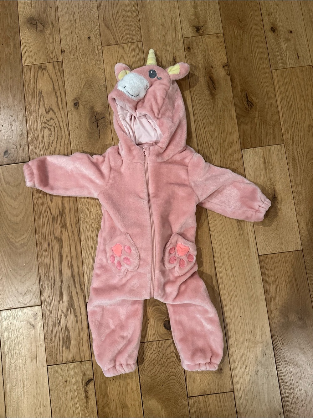 Pink Unicorn toddler costume/onesie
